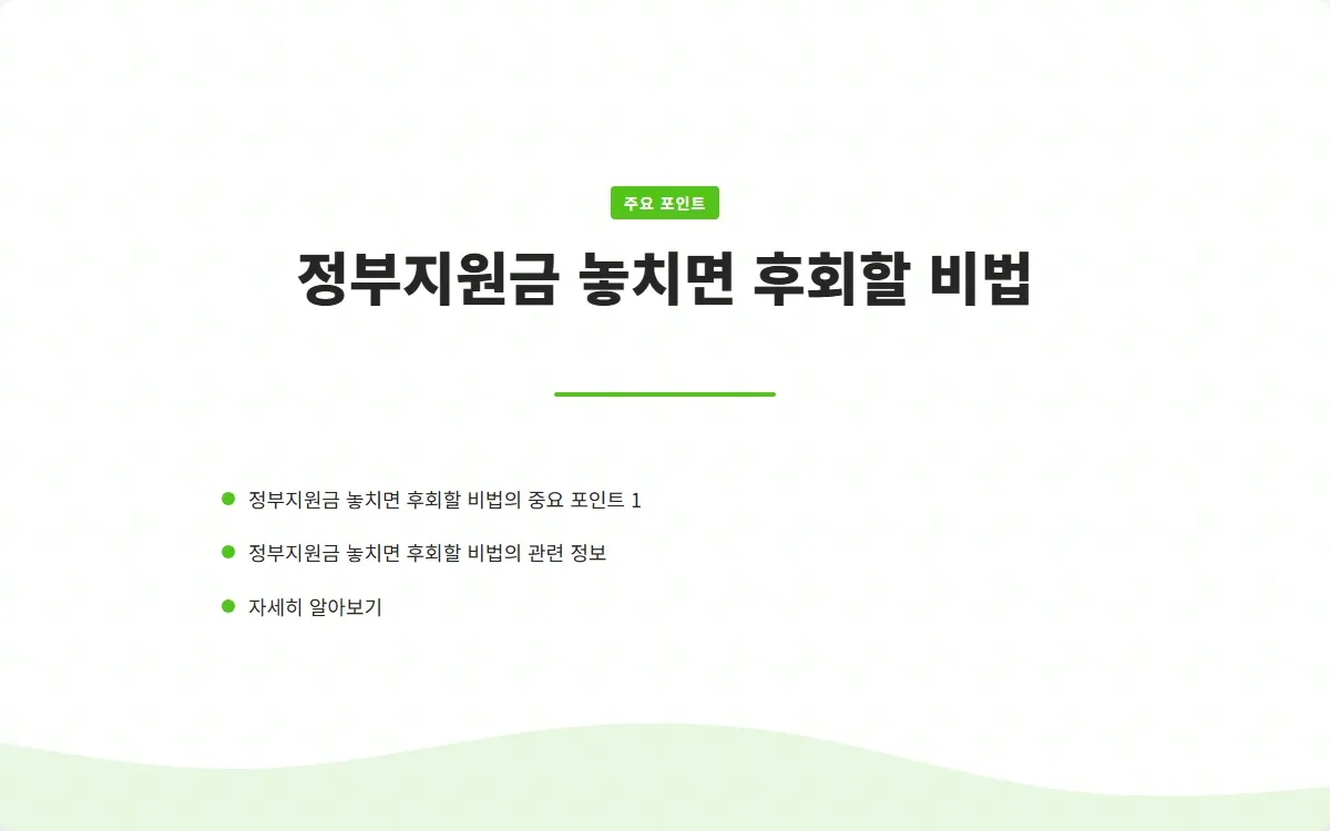 정부지원금 이미지 3