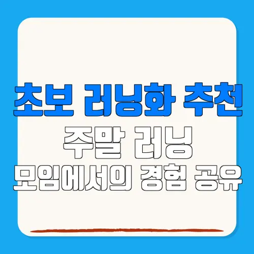 초보 러닝화 추천주말 러닝모임에서의 경험 공유